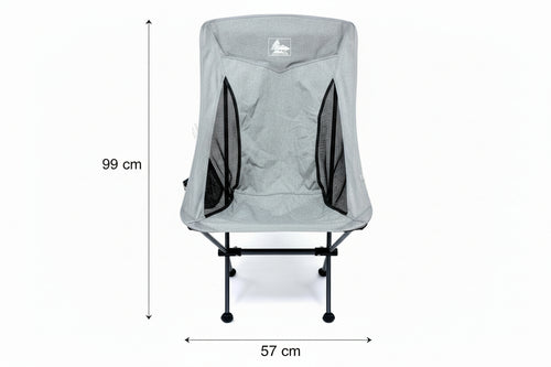 Silla de Camping con apoyacabeza ultraligera